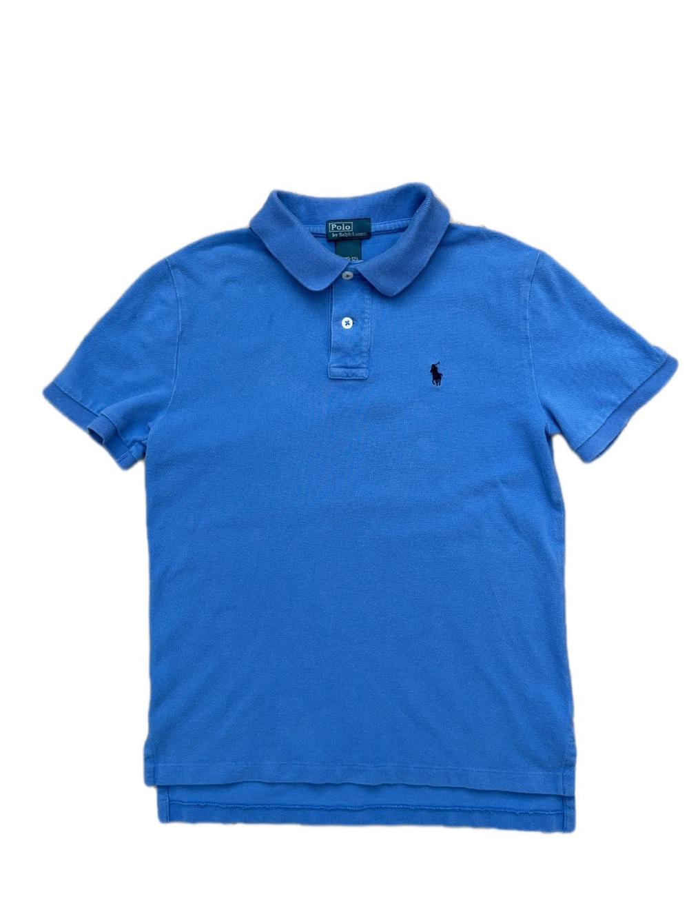Polo Ralph Lauren Boys Blue Polo Shirt Pony Logo Size M 10-12